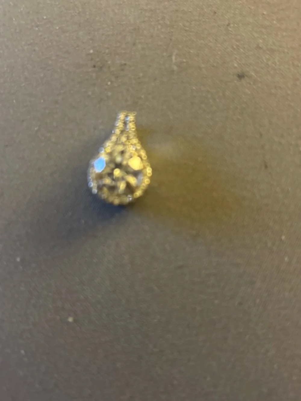 Silver Round-Cut Halo Pendant in Moissanite